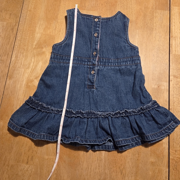 Faded Glory Kids Floral Denim Dress Size 2T - Picture 7 of 9